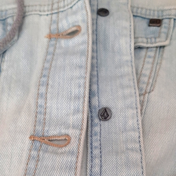 Volcom Stone Acid Wash Denim Vest - Picture 7 of 11